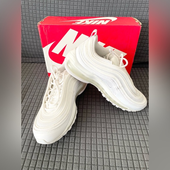 Wmns Nike Air Max 97 triple white sz 8 orig $185+